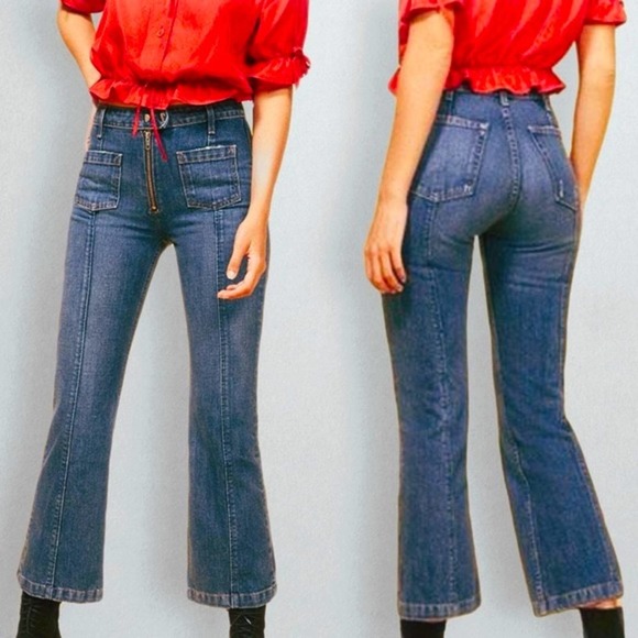 Reformation Denim - Reformation ELLE High Rise Crop Retro Style Jean Women’s Size 31 NEW